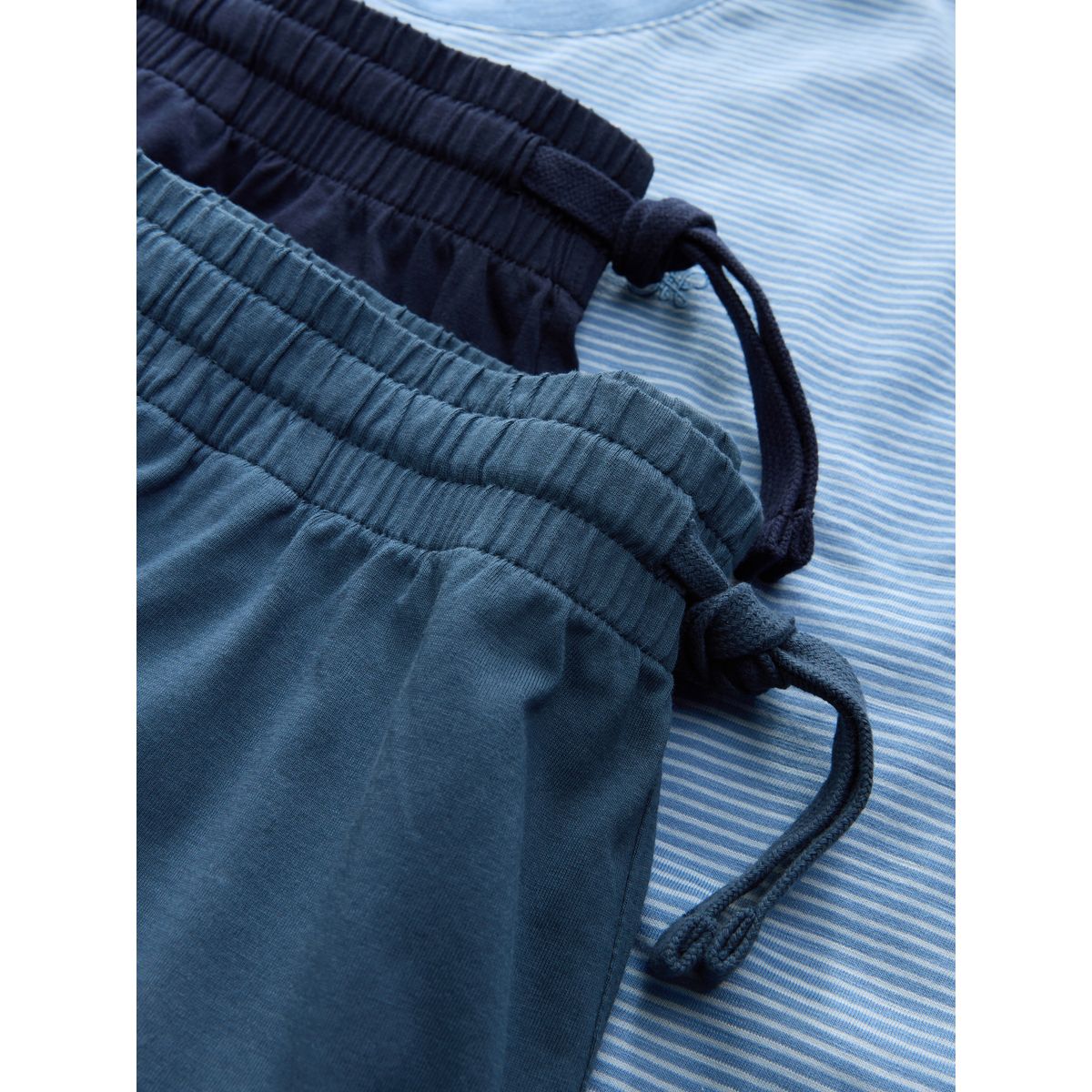 Pyjama en jersey à rayures, lot de 2 bleu indigo, NEXT