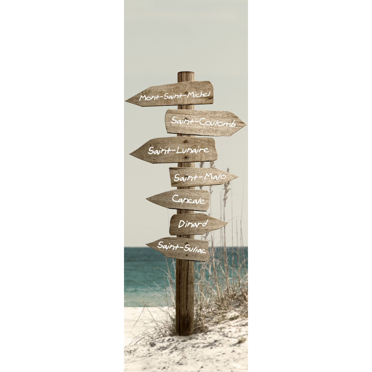 Tableau Mural Panneaux Ille-et-vilaine PLAGE tableaux sur toile-beige, CEANOTHE