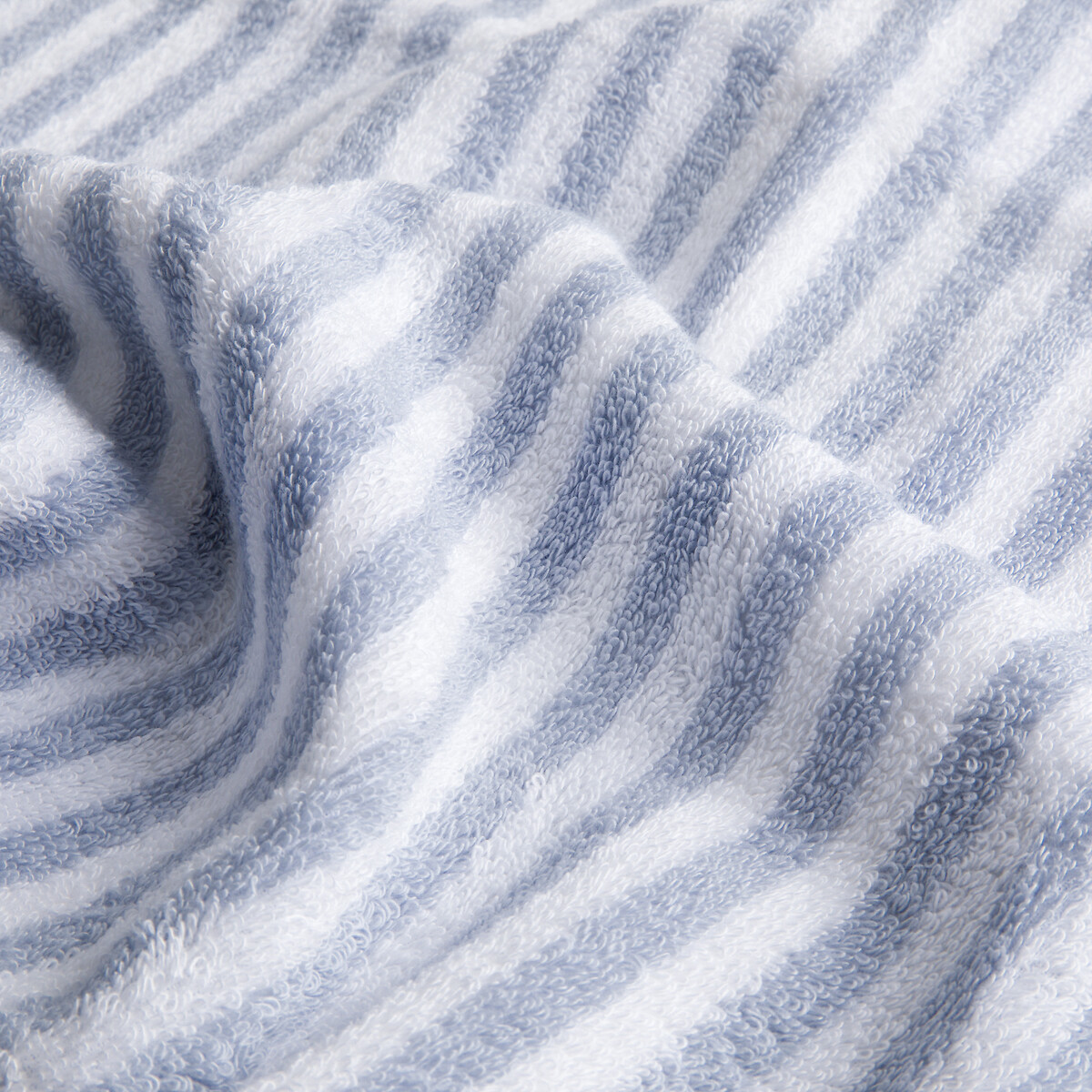 Serviette éponge 500g, DANI bleu/blanc, LA REDOUTE INTERIEURS