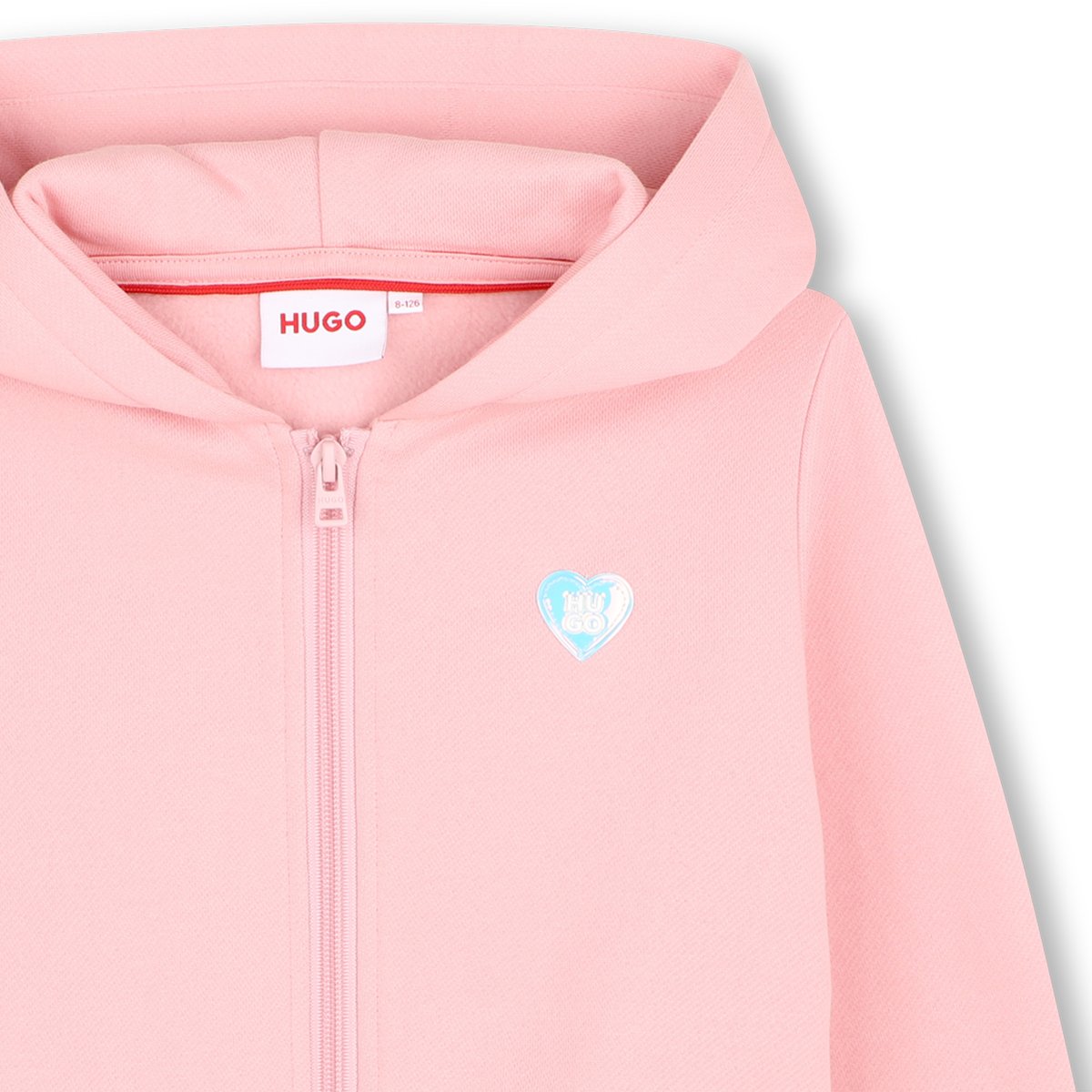 Cardigan à capuche pink dolphin, HUGO KIDSWEAR