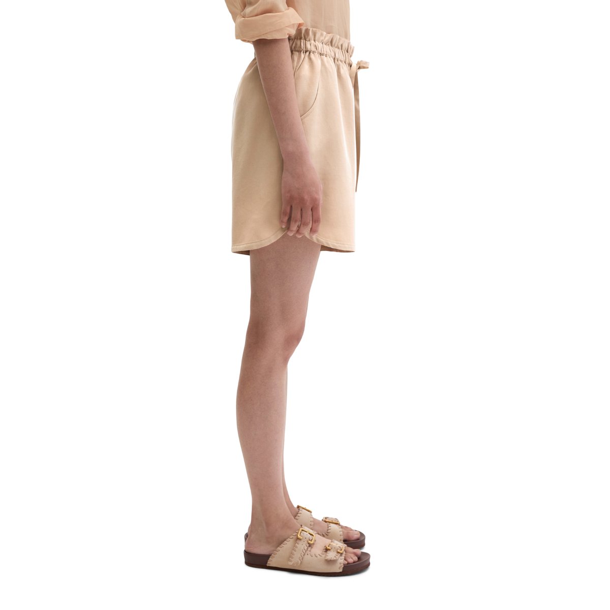 Short relaxed en TENCEL™ Lyocell beige, MARC O'POLO