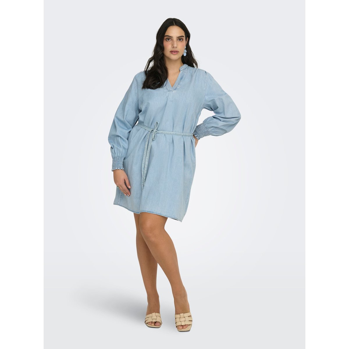 Robe En Denim light blue denim 1, ONLY CARMAKOMA