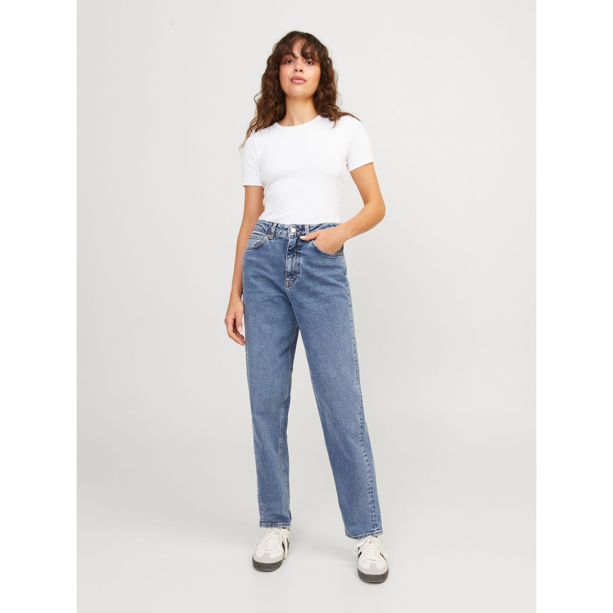 Jean Mom dark blue denim 1, JJXX