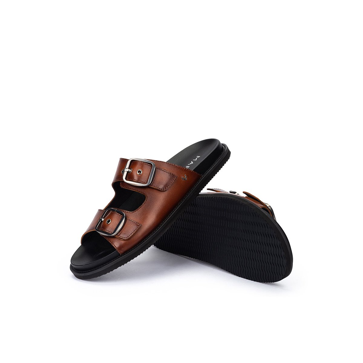 Sandales plates cuir Grant cuero, MARTINELLI