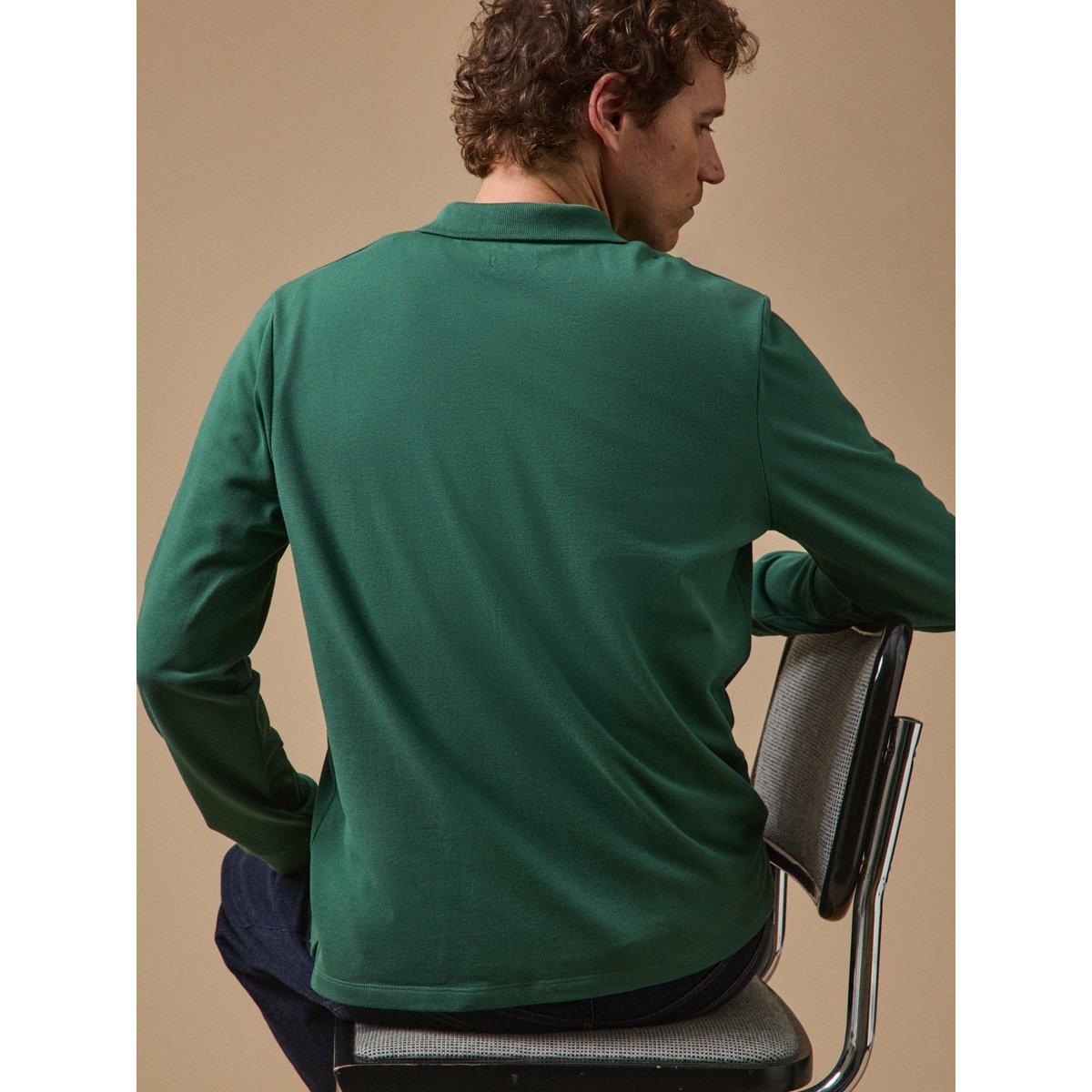 Polo maille piquée coton biologique vert, CYRILLUS