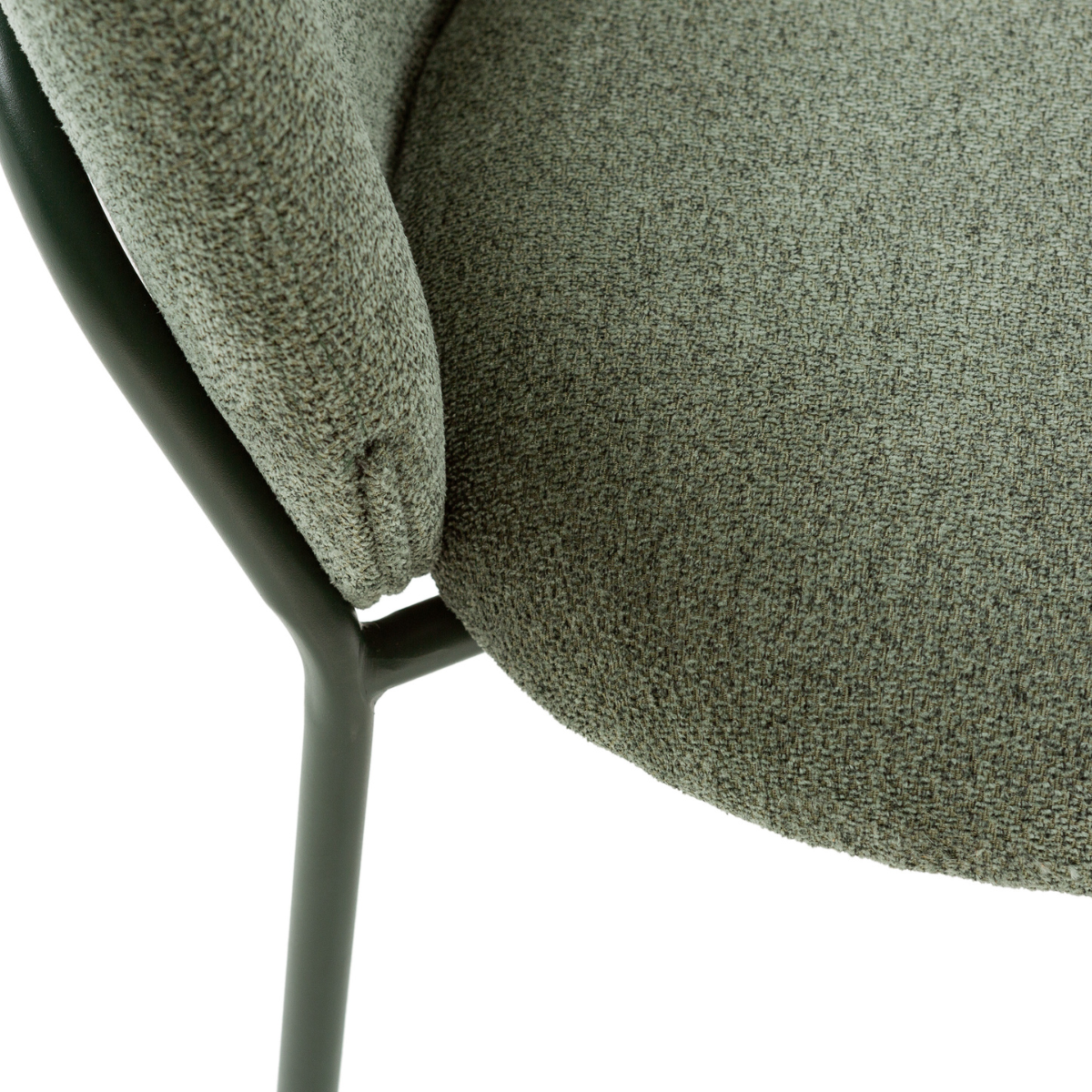 Lot de 4 chaises en tissu - NOA vert, CALICOSY