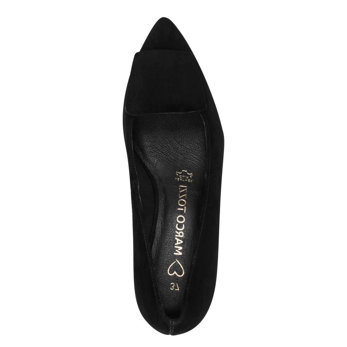 Escarpin en cuir noir, MARCO TOZZI