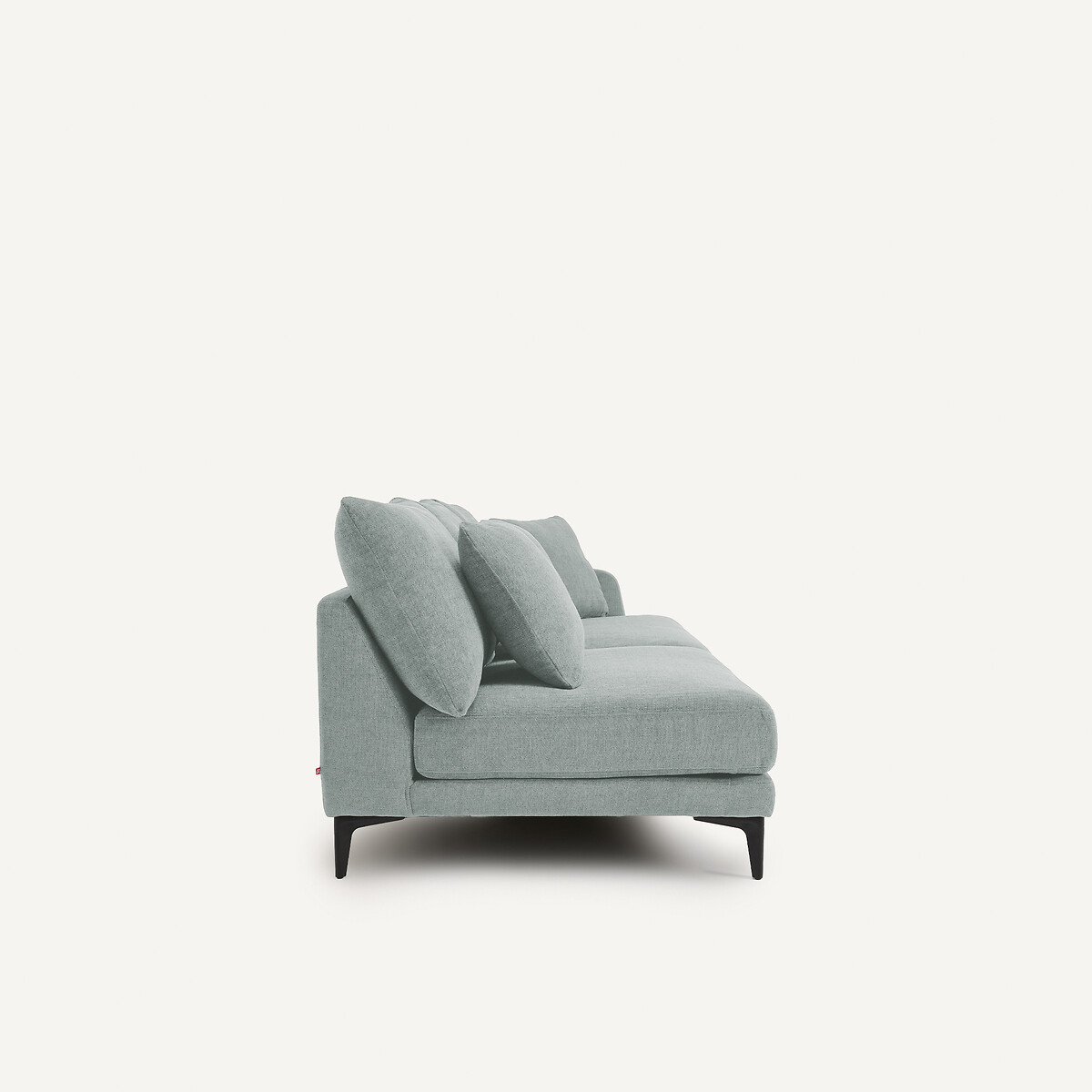 Demi-canapé 3 places en polyester natté, MODERNISTE aquamarine, EMMANUEL GALLINA X AM.PM