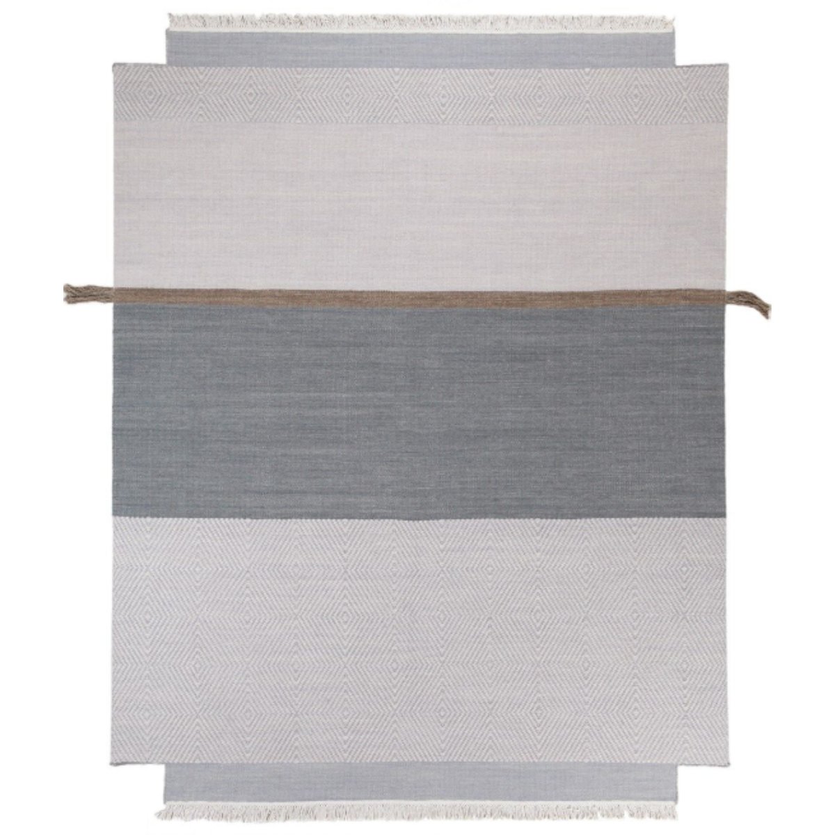 Tapis Kilim authentique en laine SALA bleu, NOVATREND