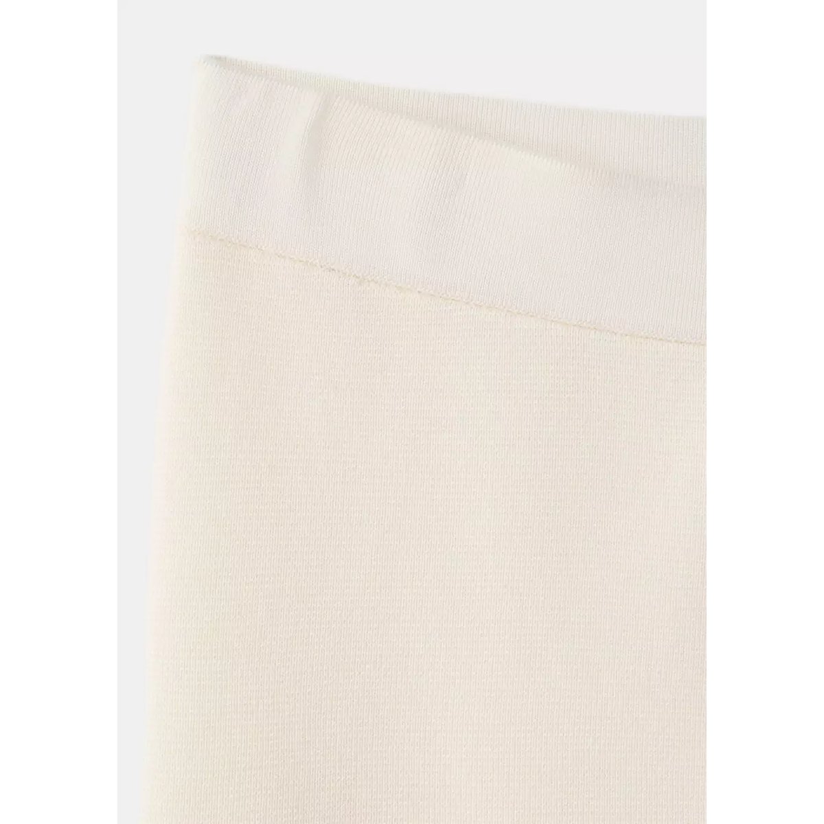 Pantalon droit maille fine écru, MANGO