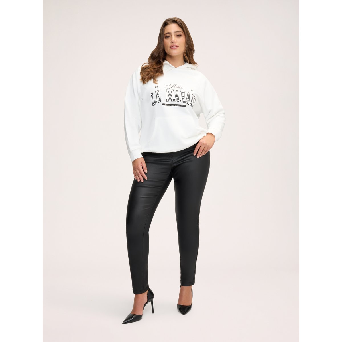 Pantalon slim noir, FIORELLA RUBINO