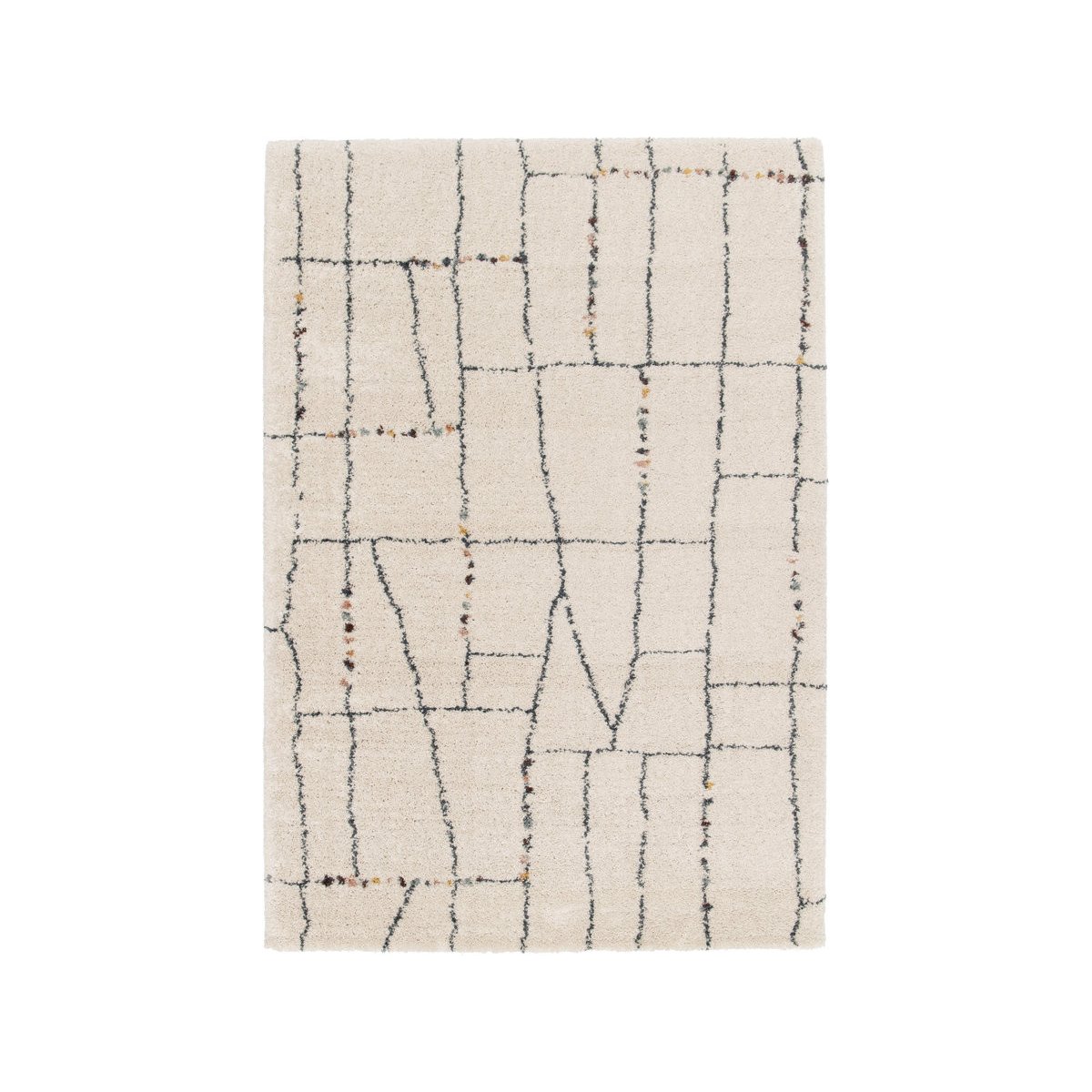 Tapis poils longs style , SKYLA couleur unique, BOBOCHIC