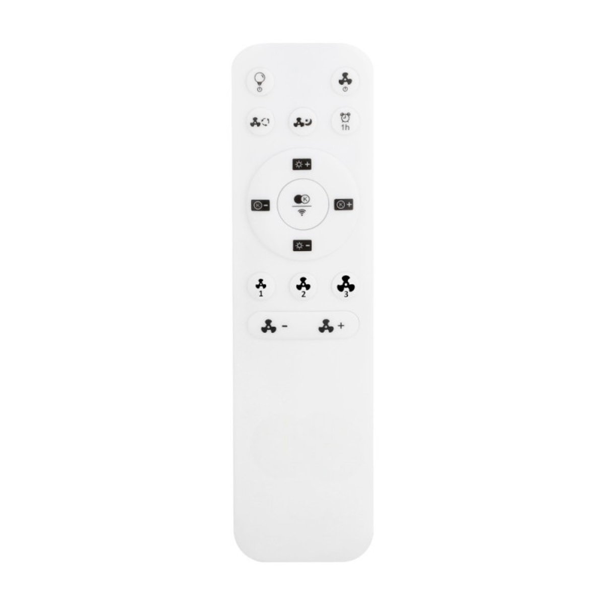 Ventilateur de plafond lumineux pales rétractables Blanc ALOHA blanc, MILLUMINE