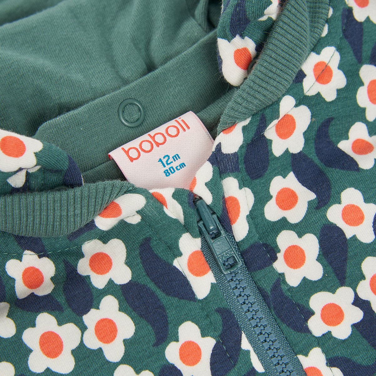 Veste fille molleton imprimé fleurs multicolore, BOBOLI
