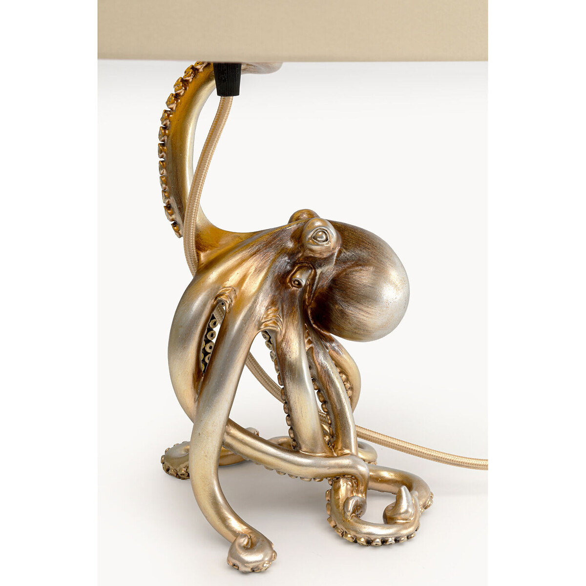 Lampe à poser Octopus noir 43cm beige, KARE DESIGN