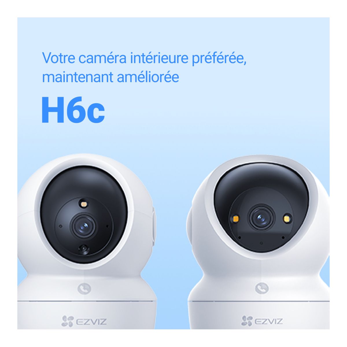 Caméra de surveillance H6C G1 4K couleur unique, EZVIZ