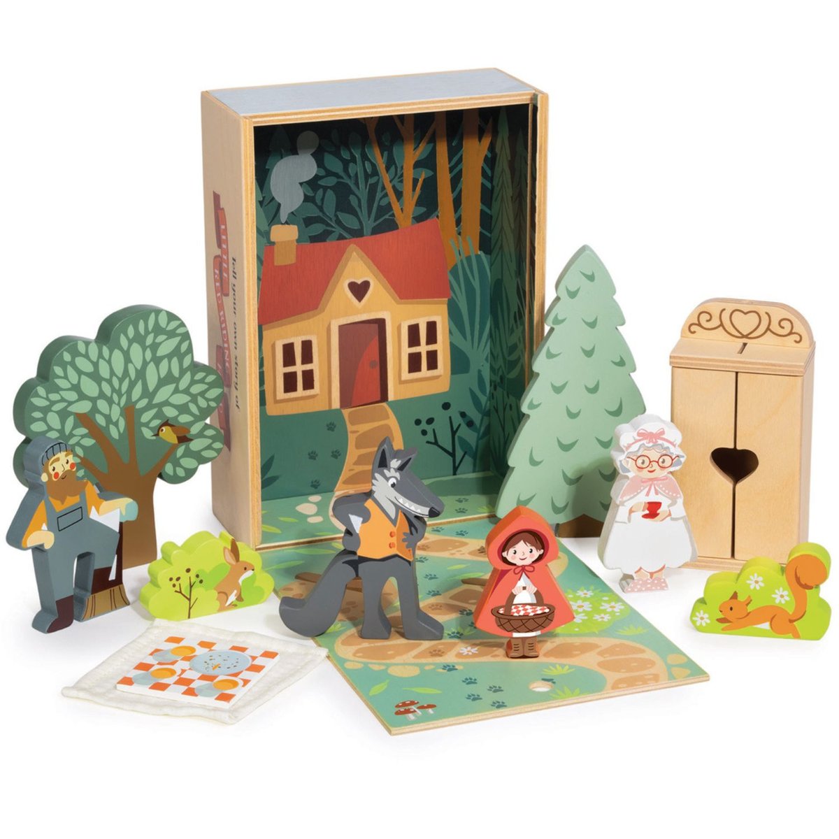 Coffret Le Petit Chaperon Rouge multicolore, TENDER LEAF TOYS