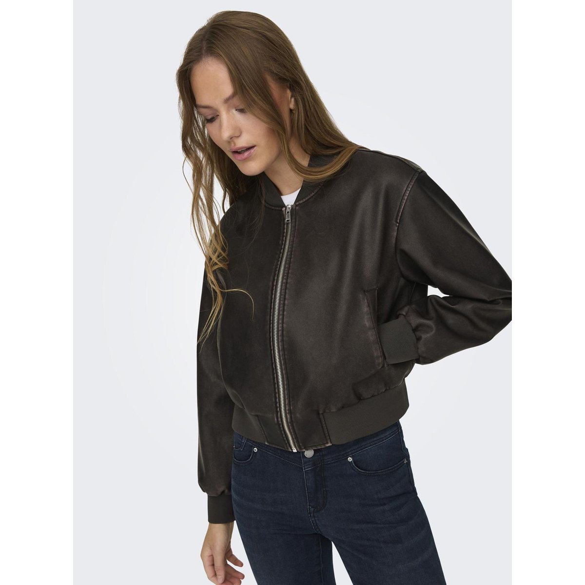 Veste Bomber chocolate brown, ONLY