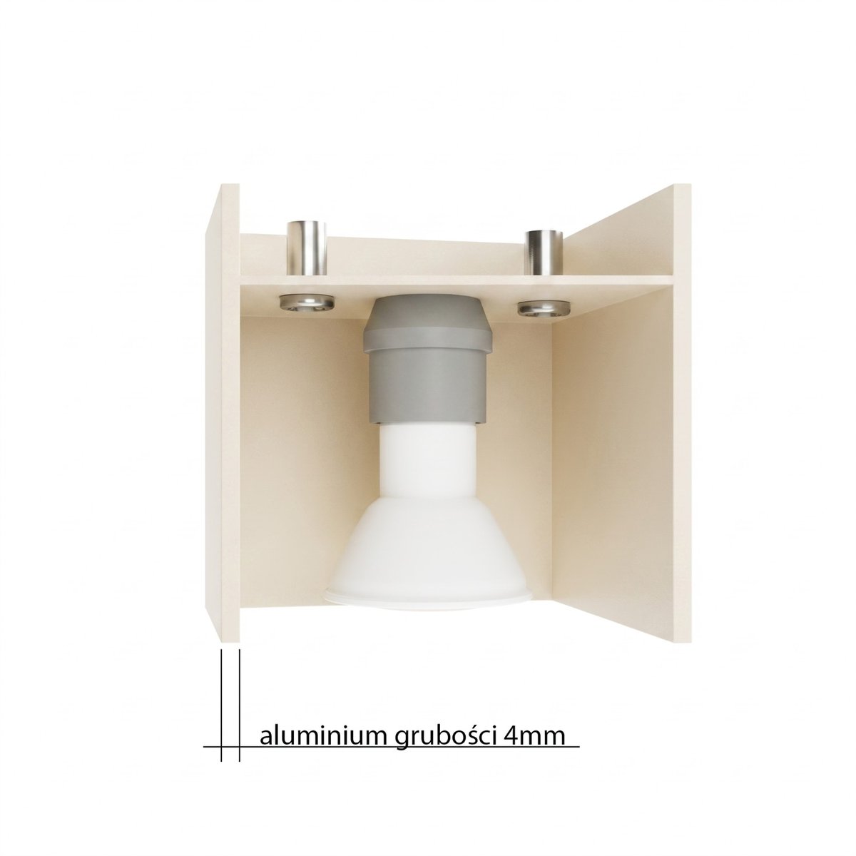Applique murale Aluminium Beige G9 1 Quad beige, EDEN