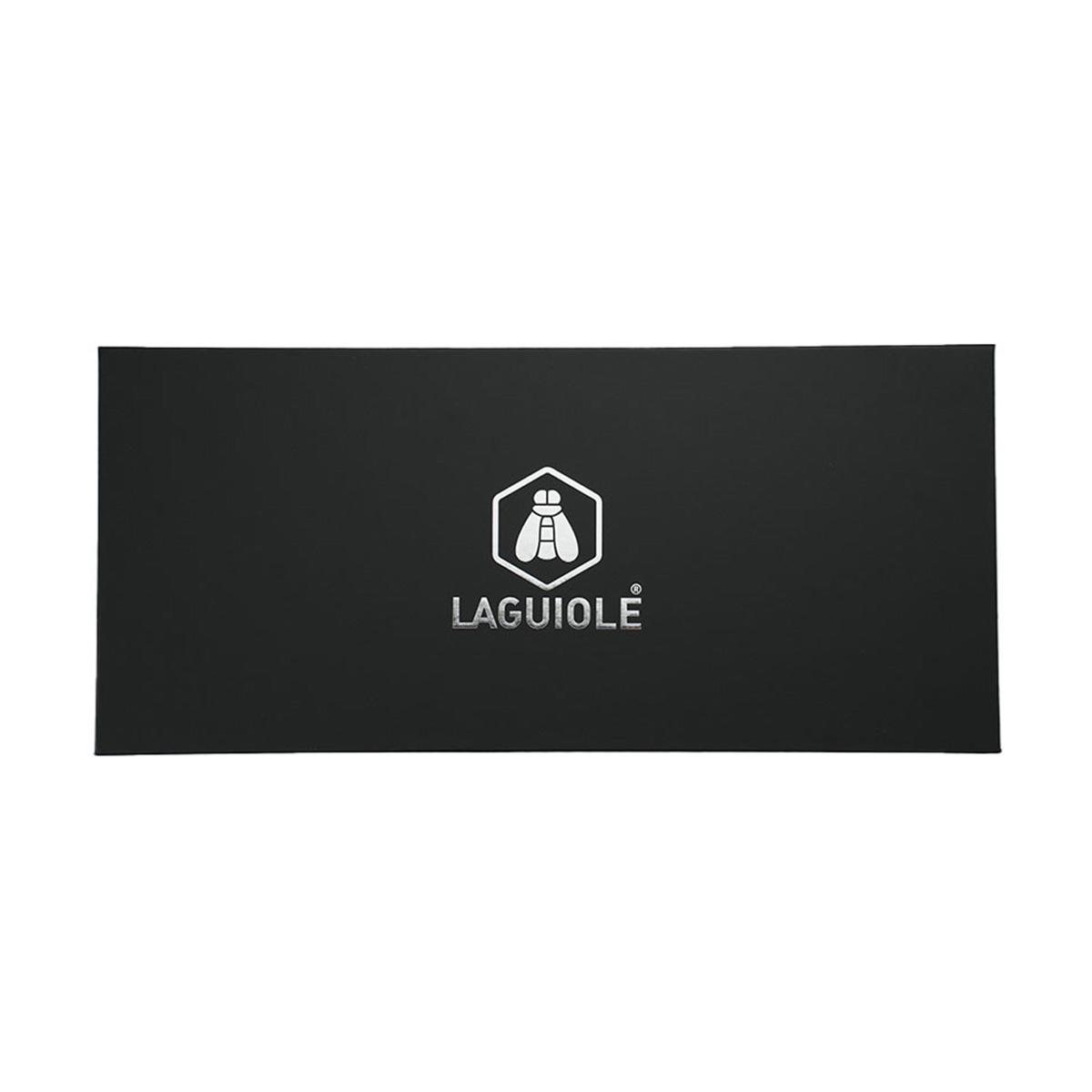 Couteau à désosser noir 29cm avec étui - "Sen" couleur unique, LAGUIOLE CUISSON