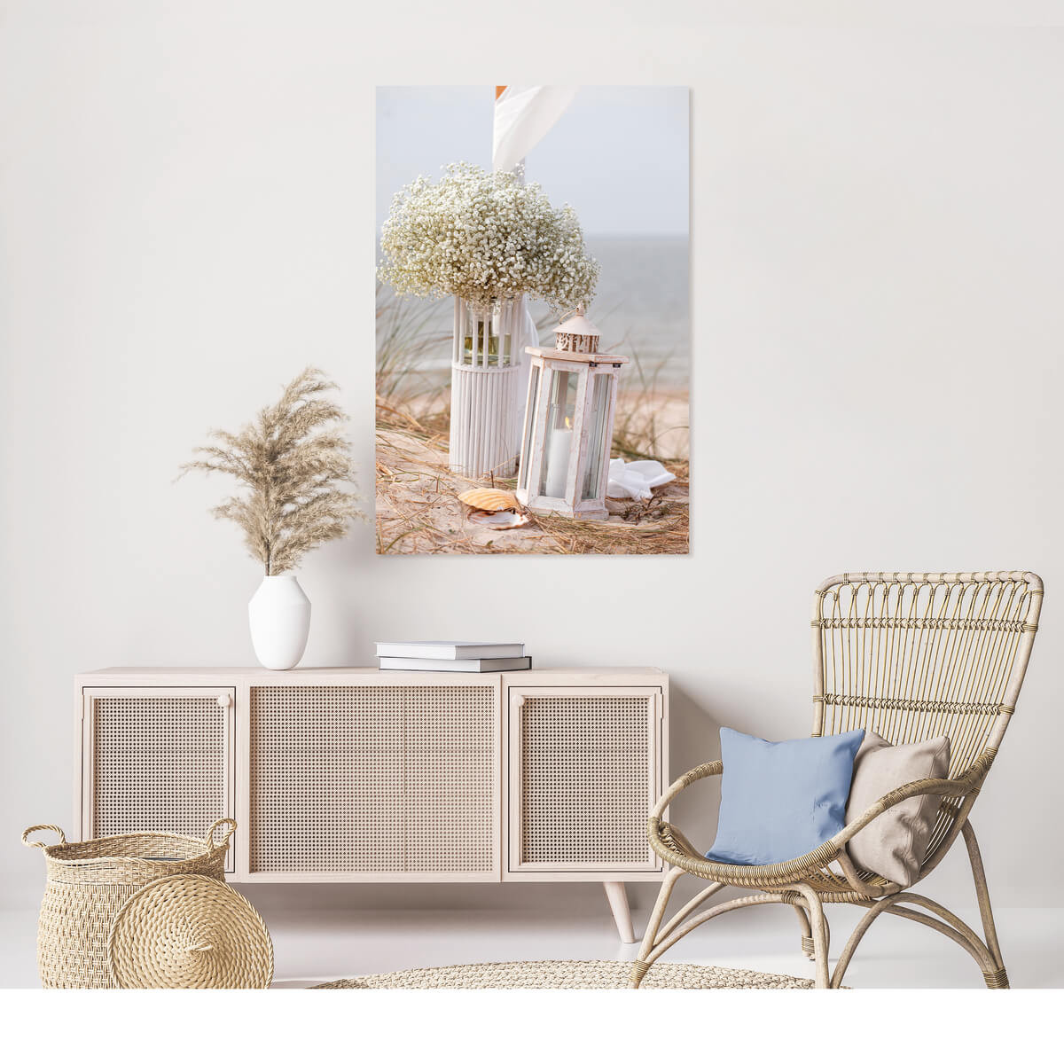 Tableau Mural Bohemian Spirit CHARME ROMANTIQUE tableau en verre synthétique, CEANOTHE