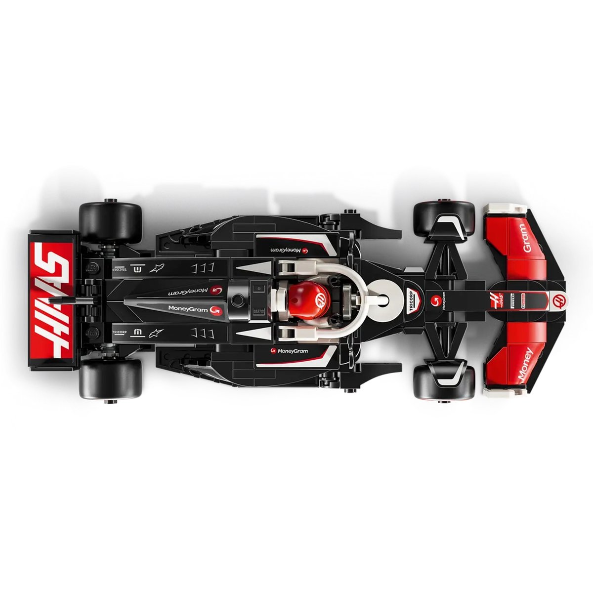 LEGO Speed Champions - Voiture de F1 MoneyGram Haas Team VF-24 - 77250 noir et rouge, LEGO