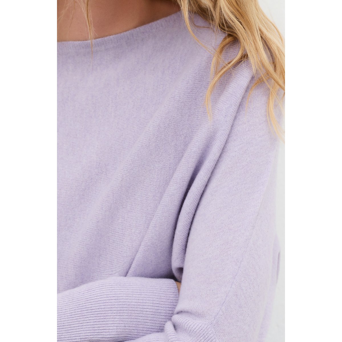 Pull court ample col bateau MBEVERLY mauve, CAROLL