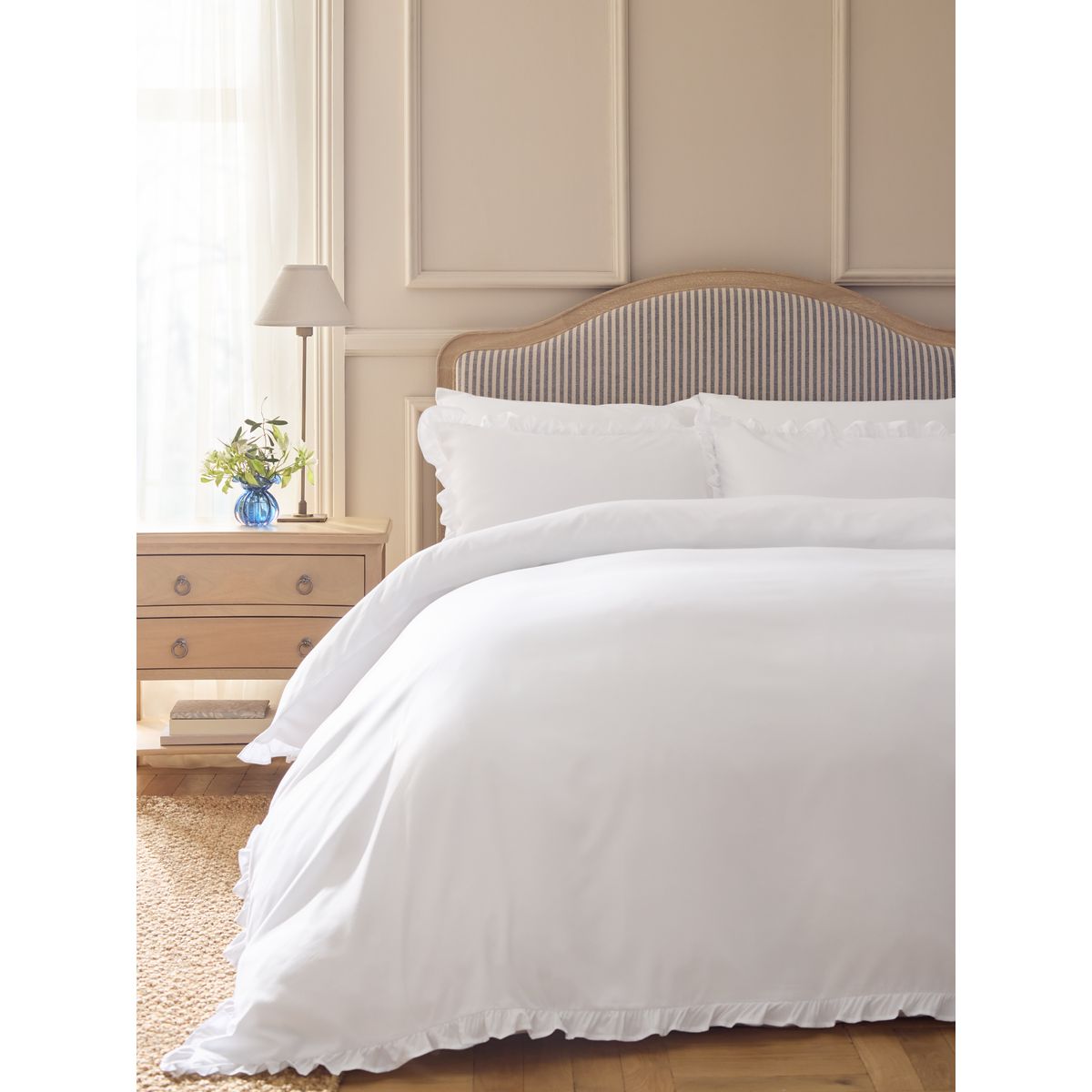 Parure de lit en microfibre douce blanc, NEXT