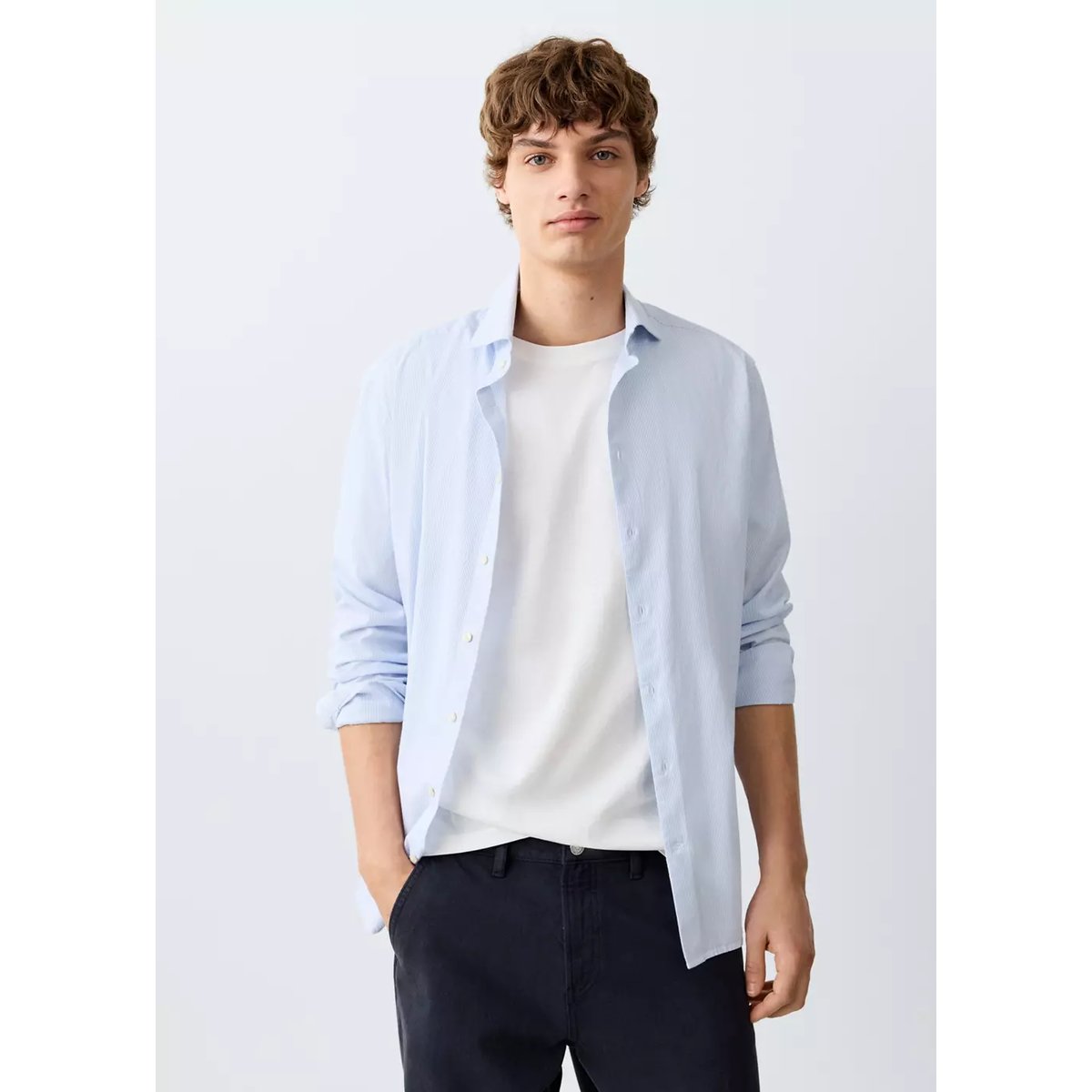 Jean regular-fit bleu marine, MANGO TEEN
