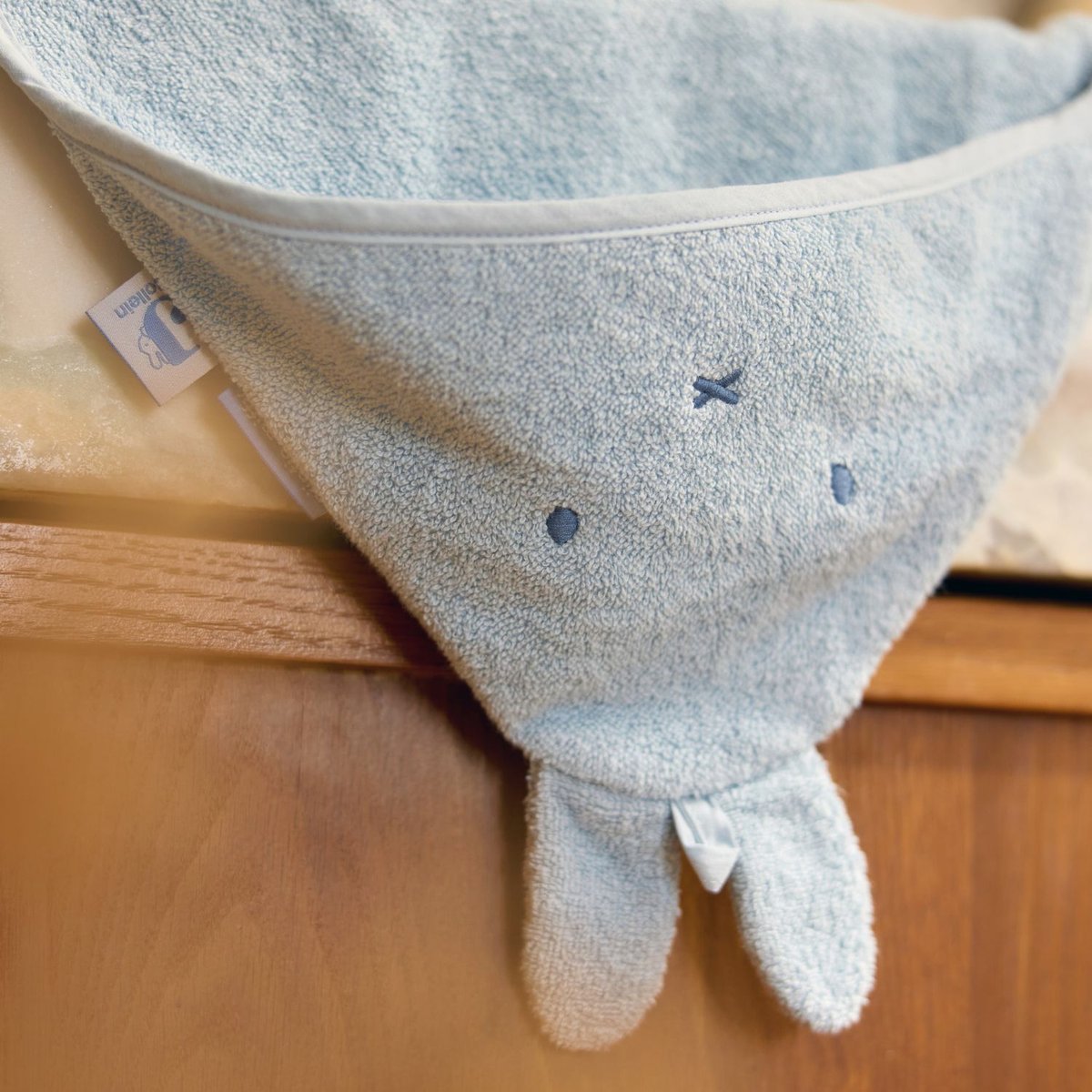 Cape de bain en éponge bleu, JOLLEIN