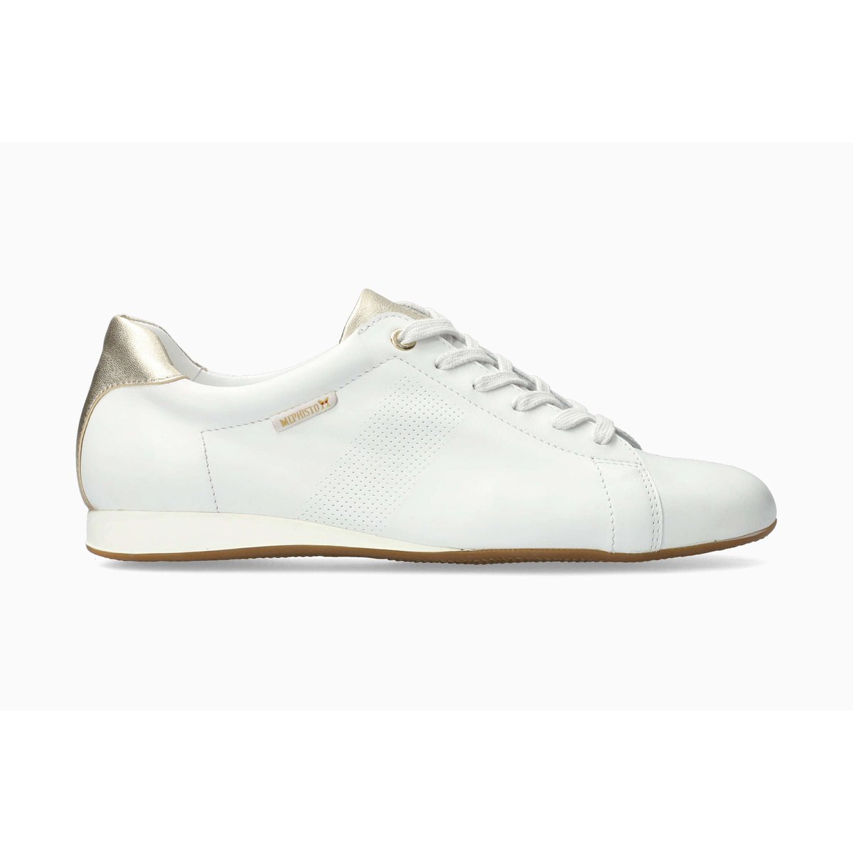 Baskets en cuir BESSY blanc pur 5149, MEPHISTO