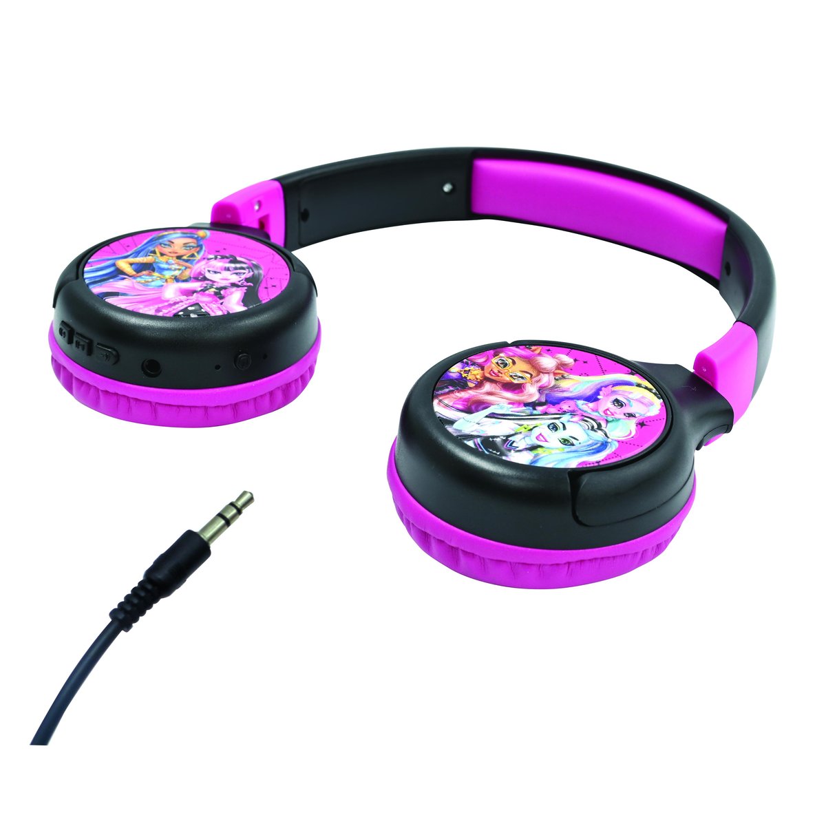 Casque 2 en 1 Bluetooth et Filaire Monster High noir, LEXIBOOK