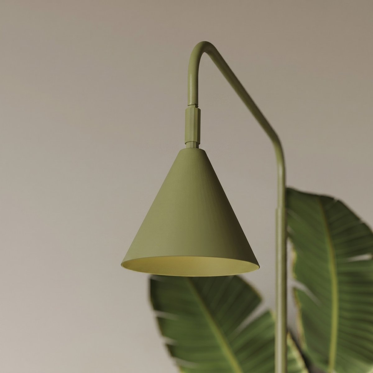 Lampadaire Vert Olive E14 1 NOX vert olive, EDEN