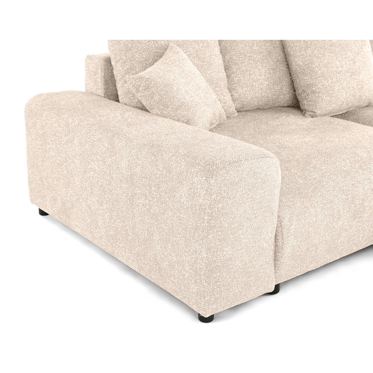 Canapé d'Angle Convertible 4 places - SPICE beige, BEST MOBILIER