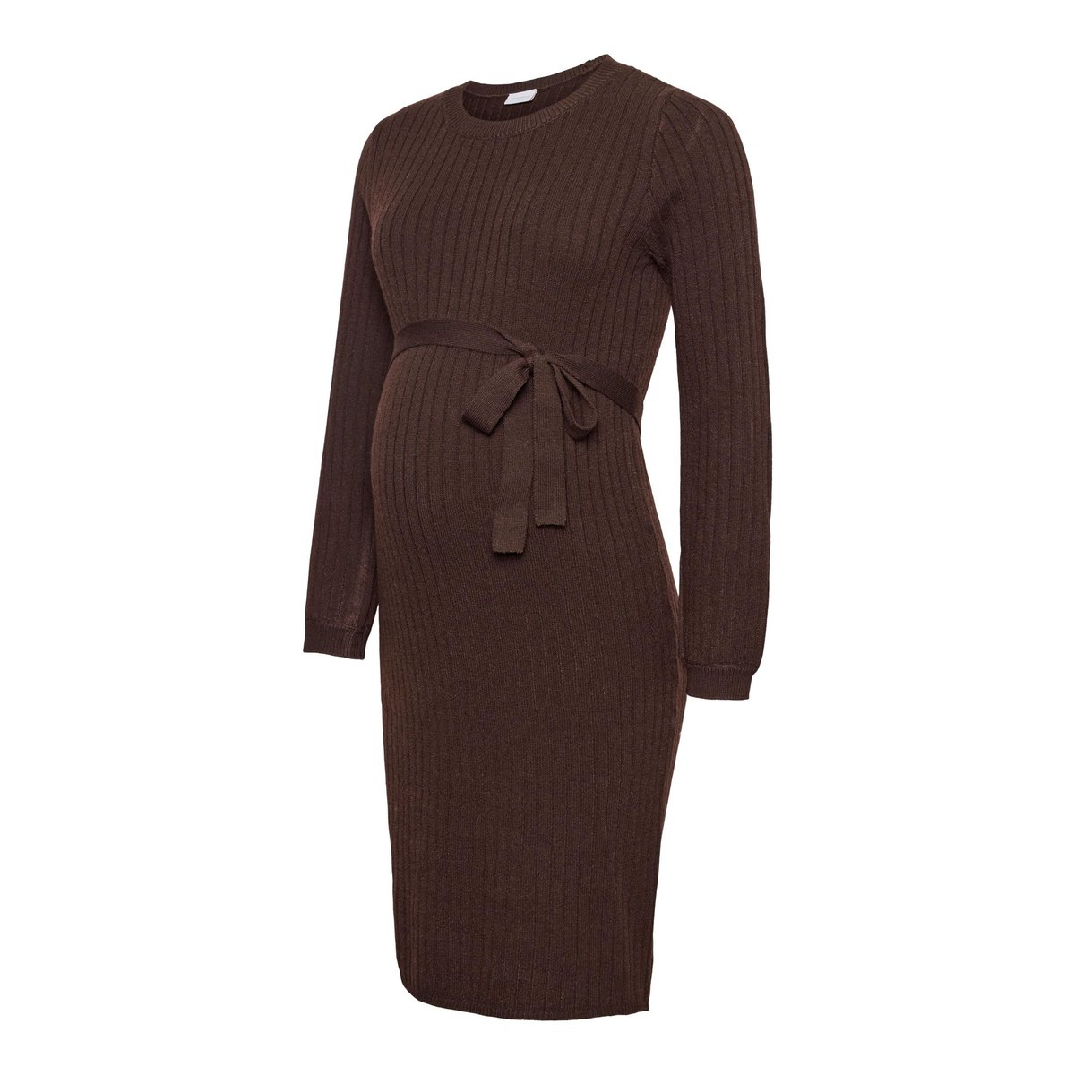 Robe En Maille seal brown, MAMA LICIOUS