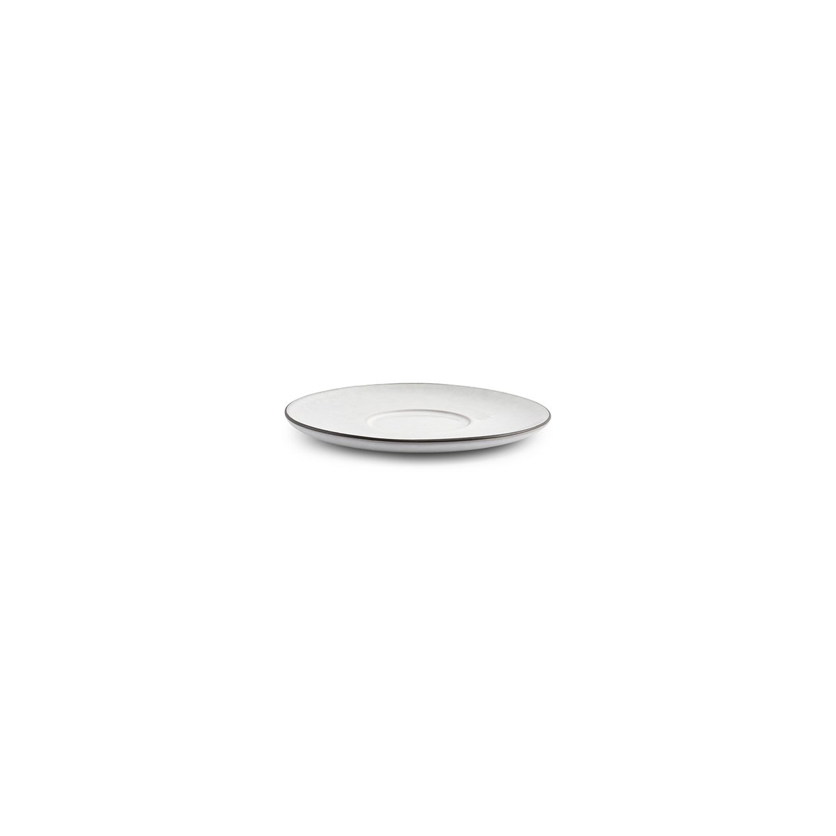 Lot de 4 soucoupes FINA blanc, SP COLLECTION