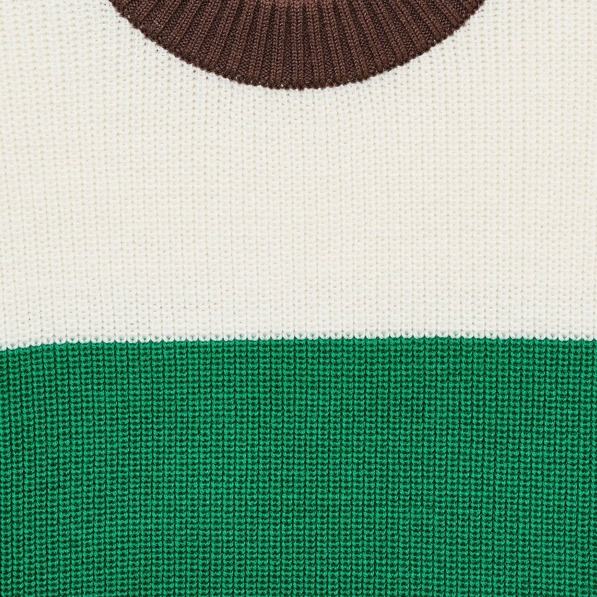 Pull rayé en coton fern, MONOPRIX