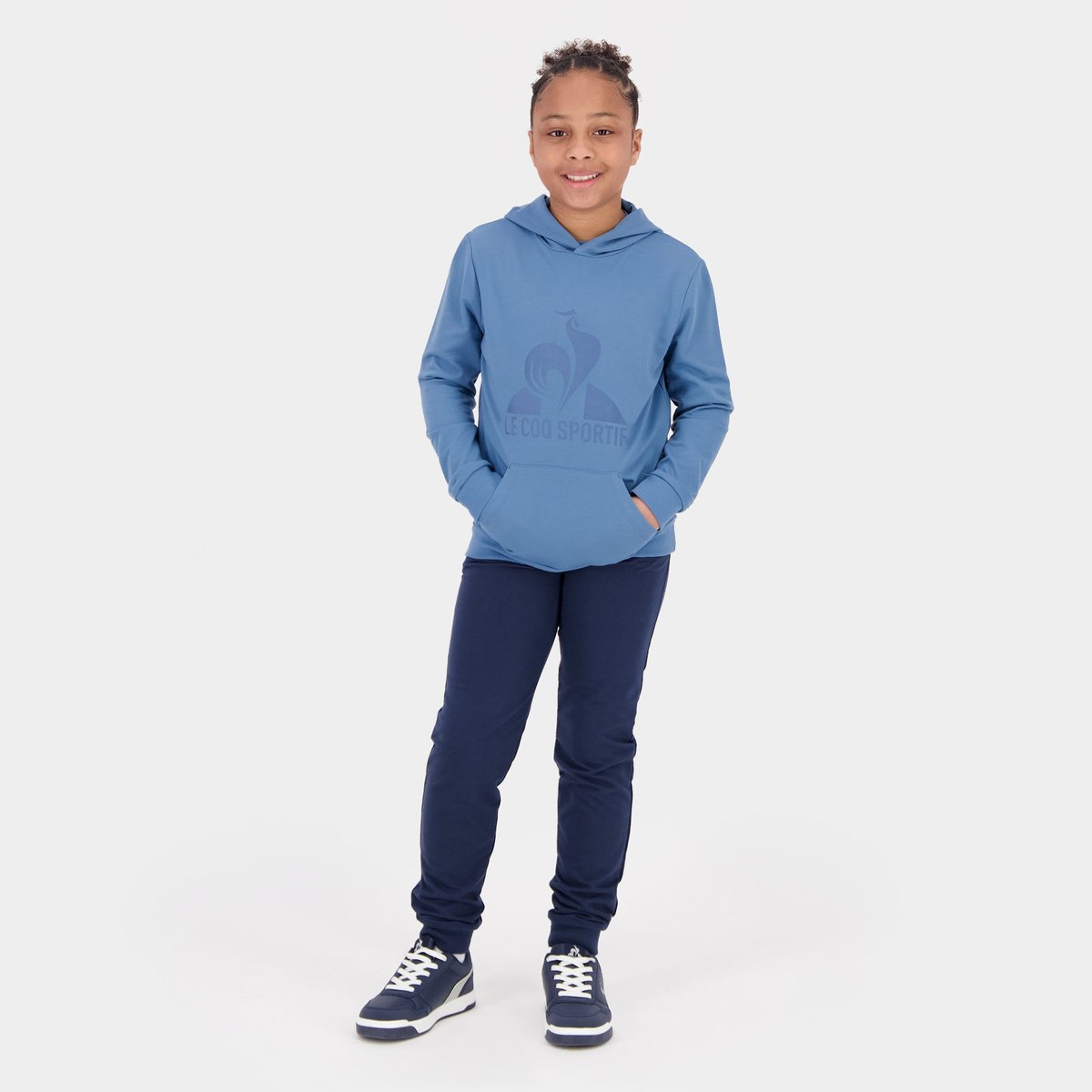 Sweat à capuche Essentiels bleu, LE COQ SPORTIF