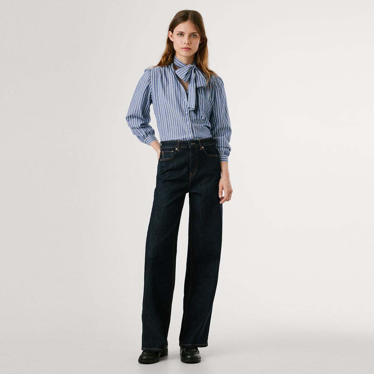 Chemise À Rayures En Popeline bleu, PEPE JEANS