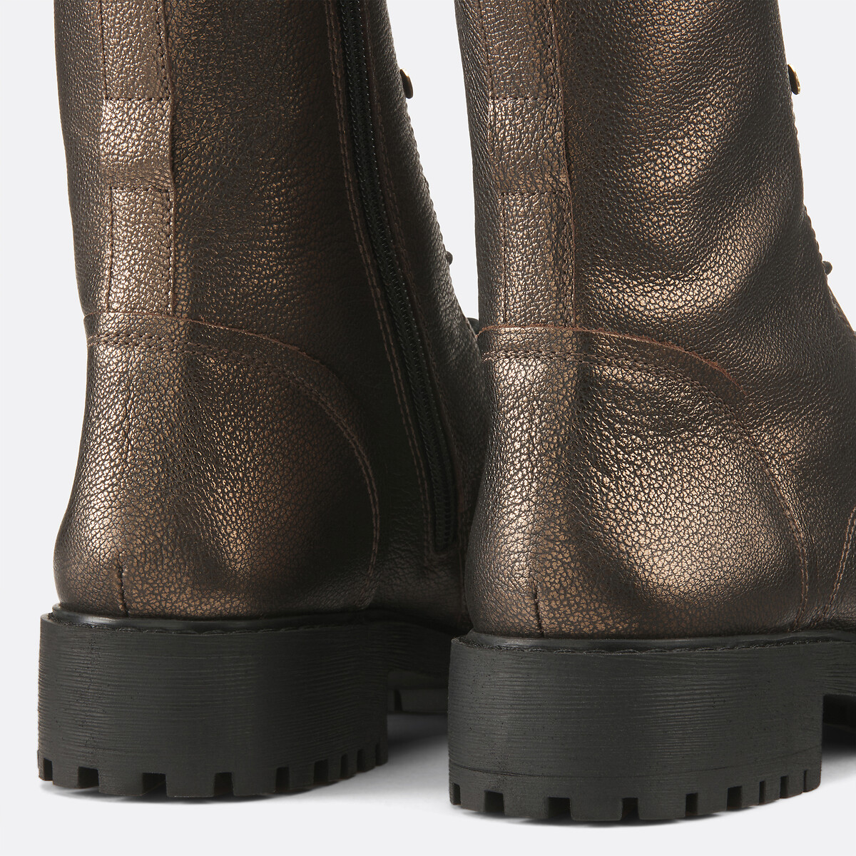 Hoara Breathable Ankle Boots in Leather lead, GEOX