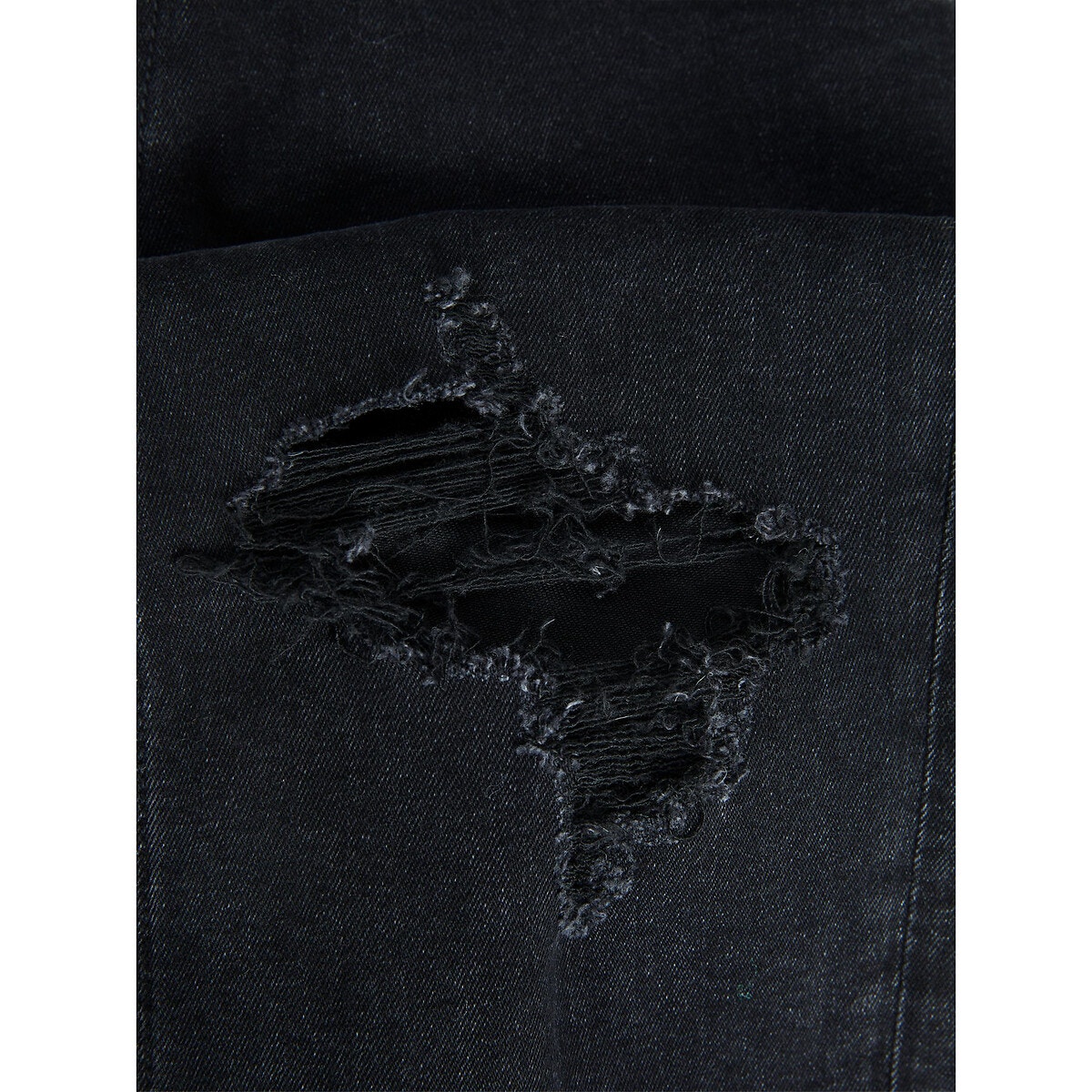 Jean skinny stretch déchiré Liam noir, JACK & JONES
