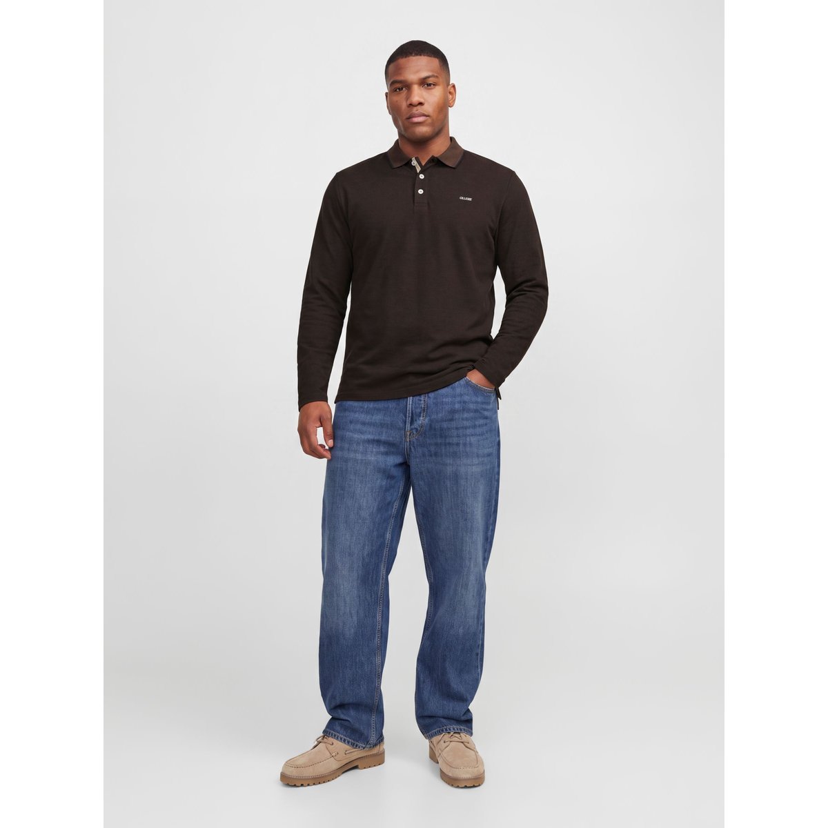 Polo marron - hot fudge 1, JACK & JONES