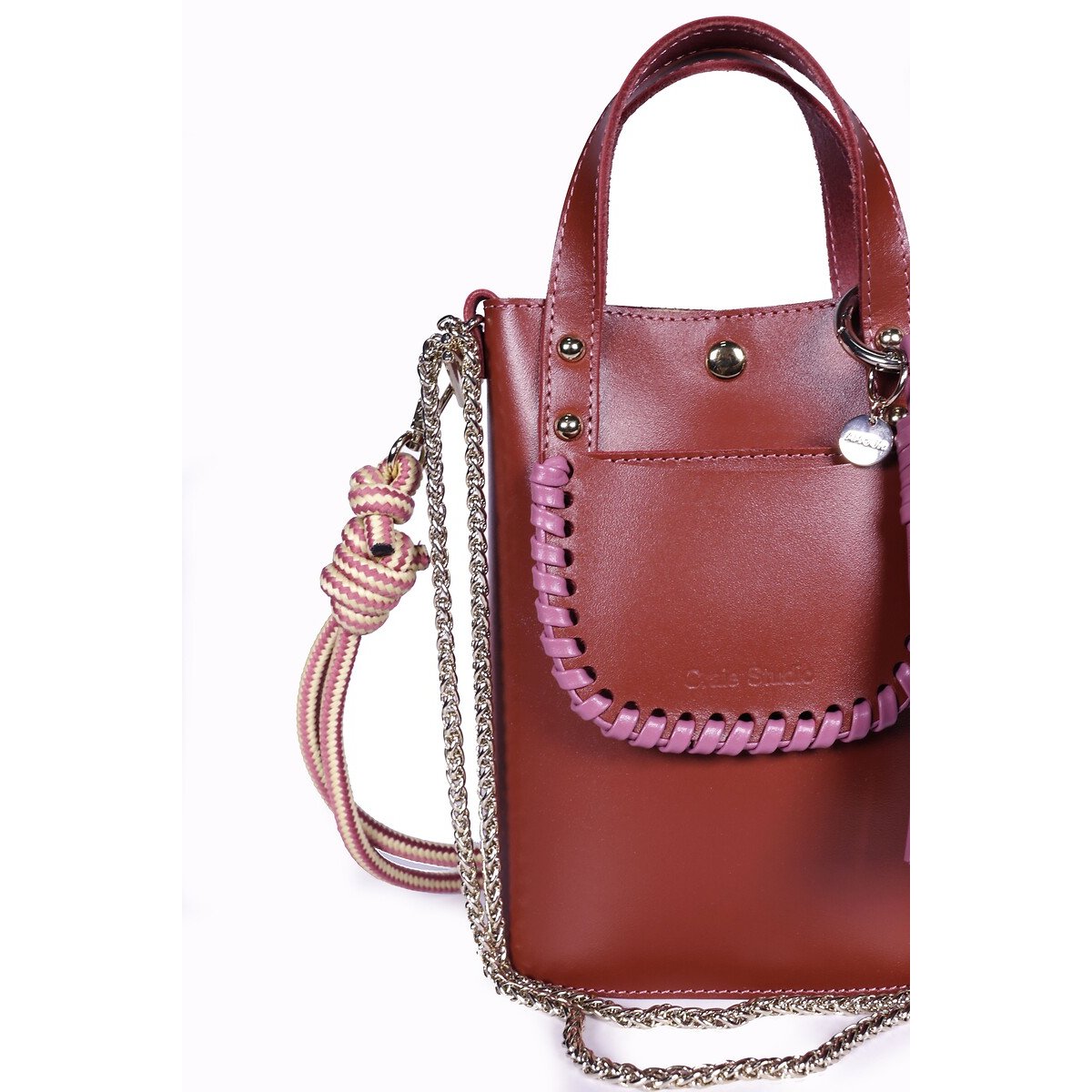 Sac cabas en cuir, AME terracotta, CRAIE STUDIO