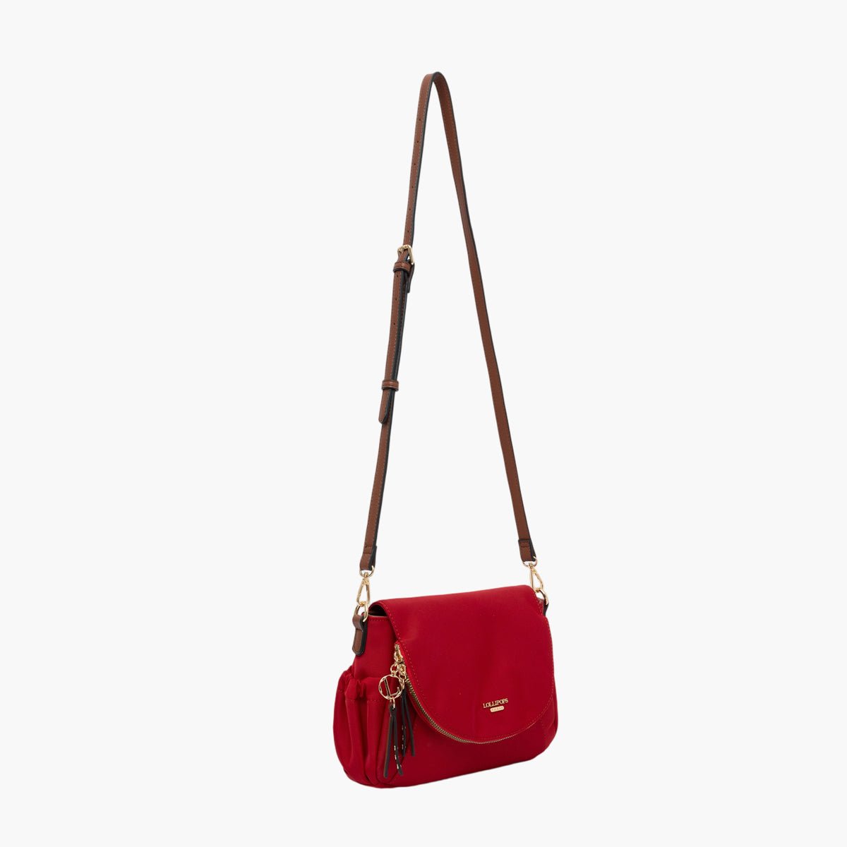 Sac porté épaule Teralia M doré,rouge, LOLLIPOPS