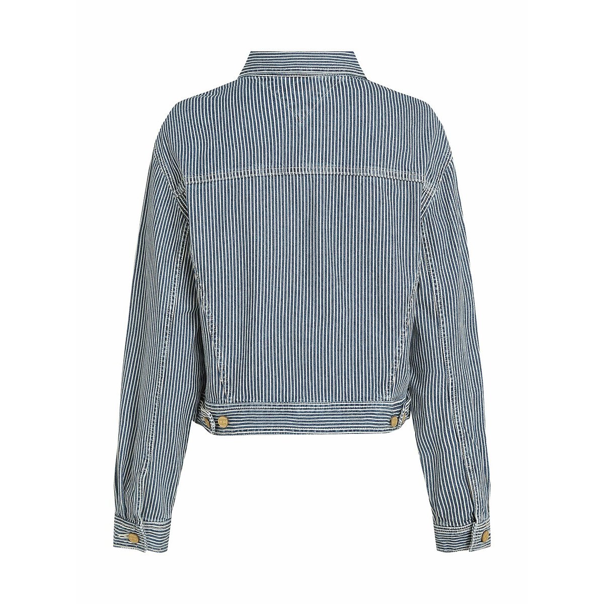 Kort gestreept jasje gestreept blauw, TOMMY HILFIGER