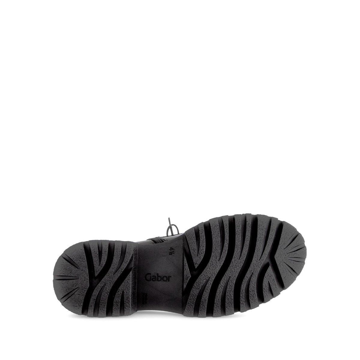 Bottines en cuir verni à talon décroché noir, GABOR