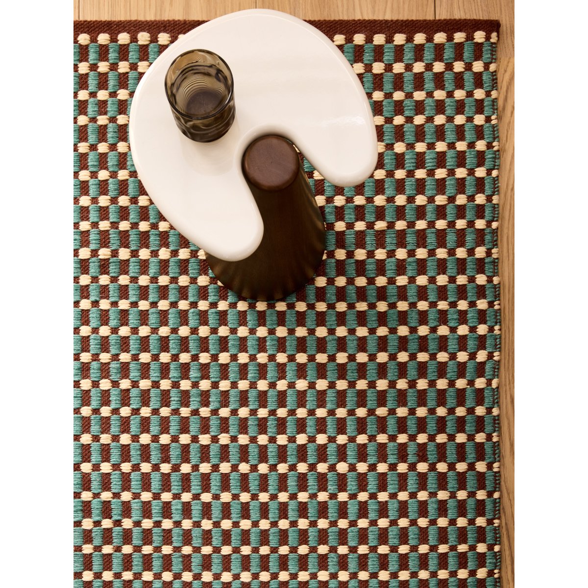 Tapis de salon et chambre moderne CINDER bleu, NOVATREND
