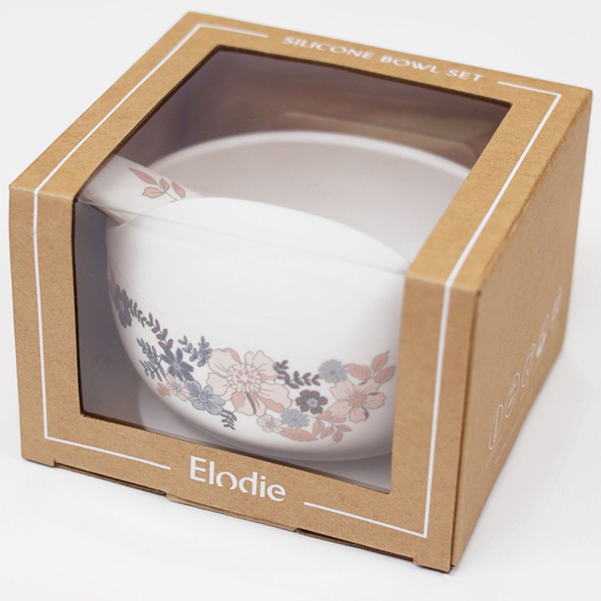 Set bol et cuillère blanc, rose, bleu, ELODIE DETAILS