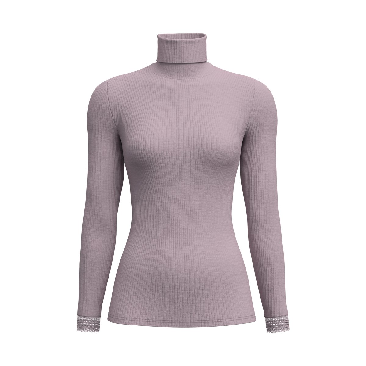 manches longues Laine SILKY WOOL JOY purple dove, CALIDA