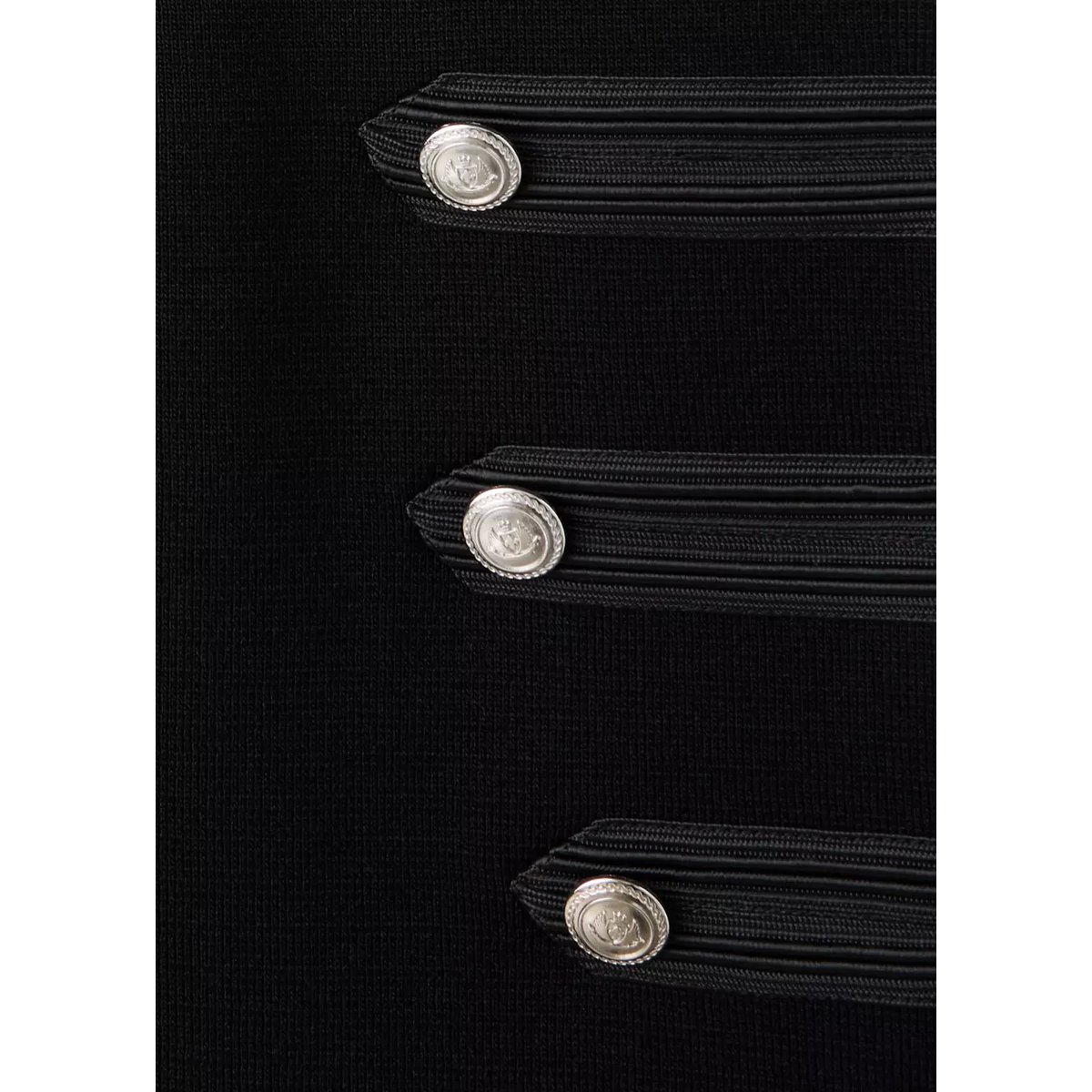Gilet maille boutons noir, MANGO